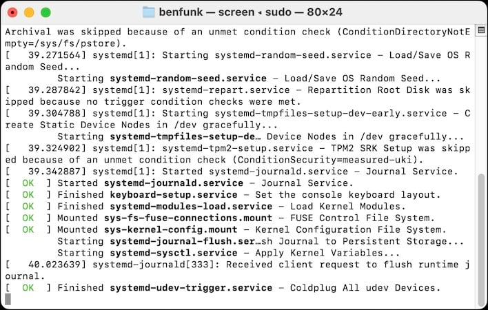 terminal startup sifive hifive unmatched